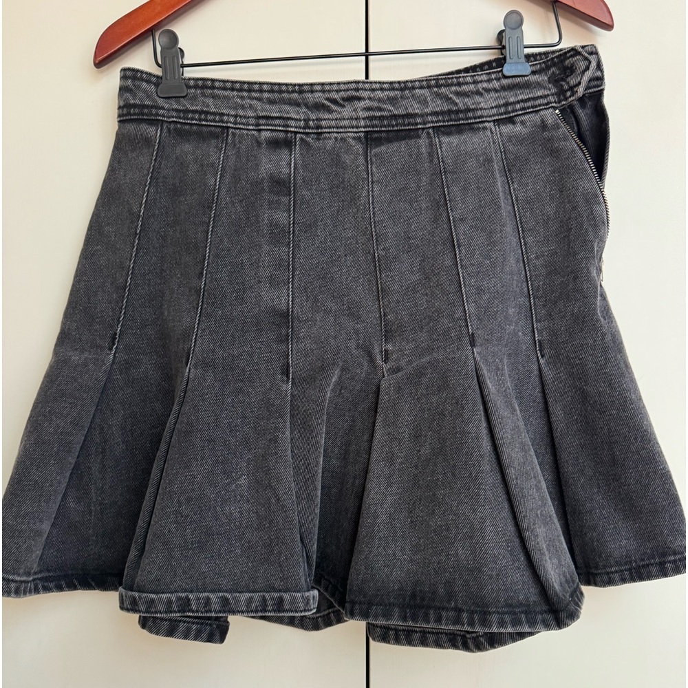 COPY - Anthropologie Grey Denim Mini Skirt NWT